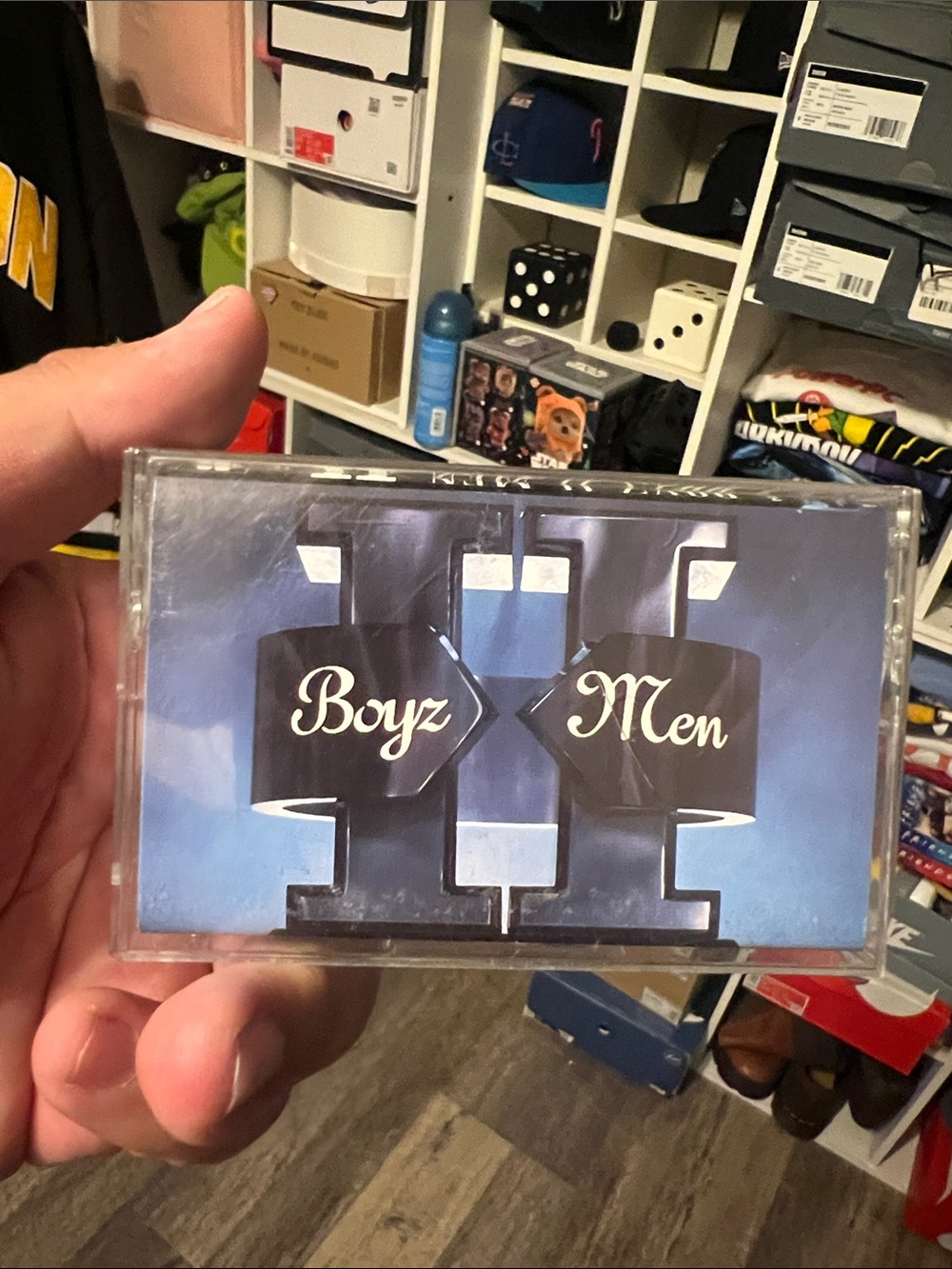 Boyz II Men Blue Graphic Cassette Tape